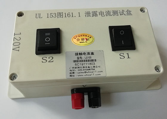 UL153 figuur 161.1 Elektrisch apparaatmeetapparaat, 120V-Lekkage Huidig Meetapparaat